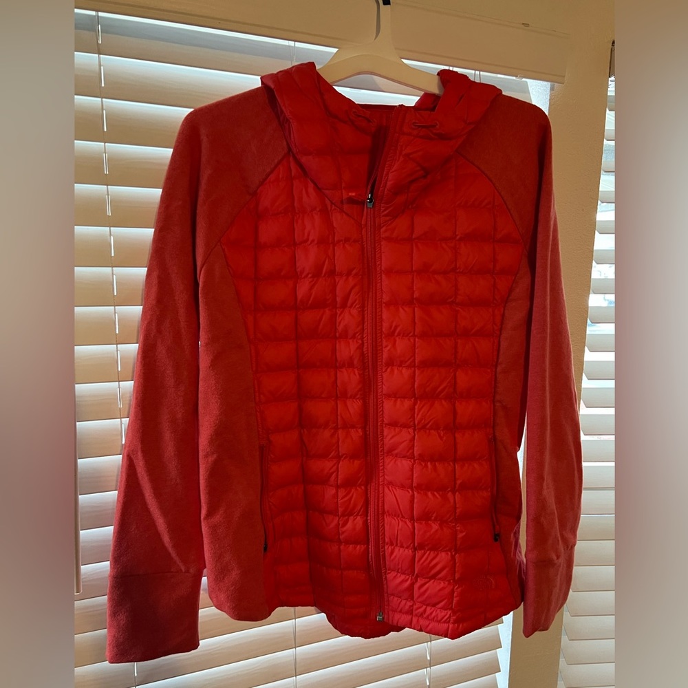 Large North Face zip up jacket